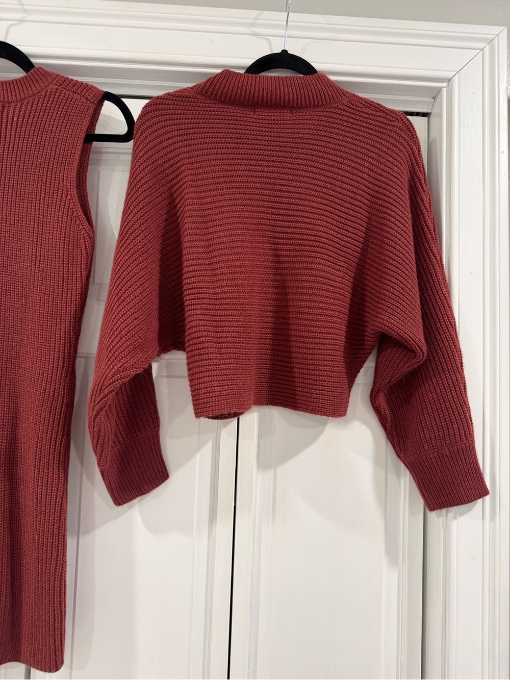 Lulu’s Toasty Time Dark Mauve Long Sleeve Two-Piece Sweater Dress - Picture 8 of 8